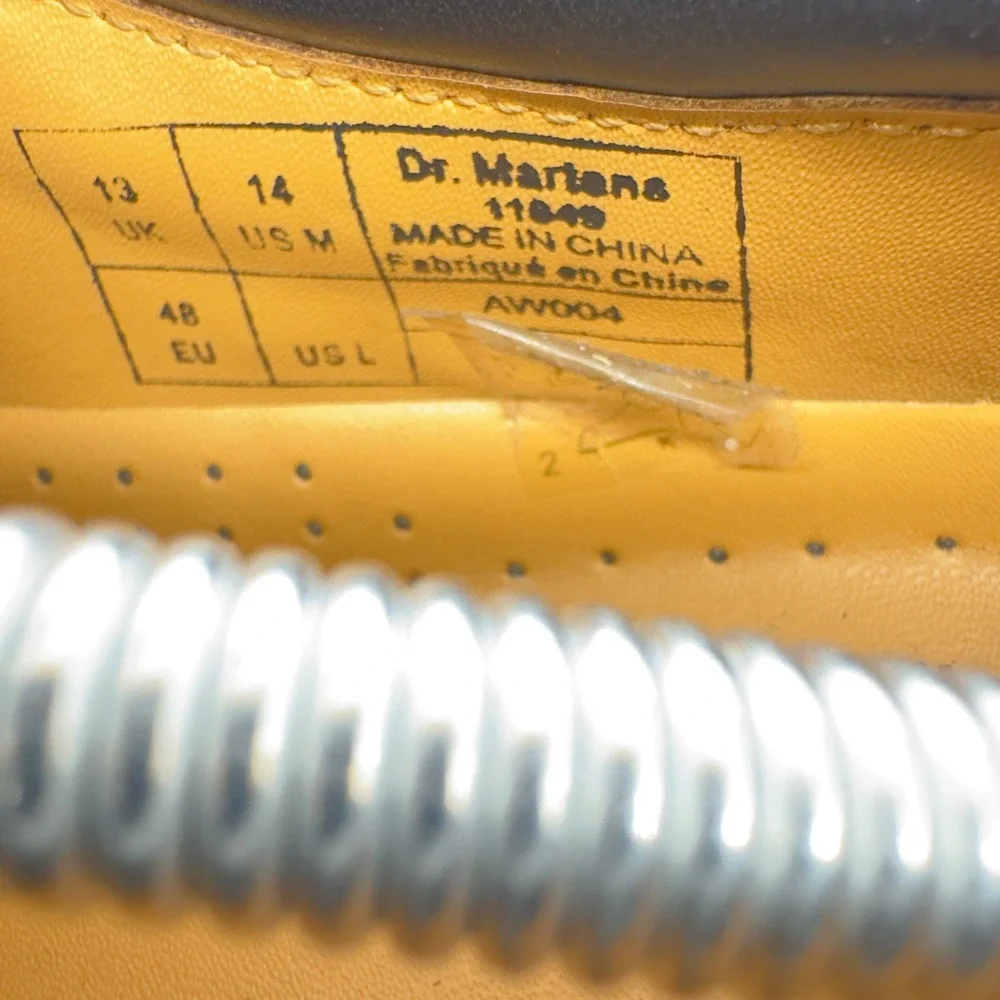Dr. Martens 8053 Gaucho Crazy Horse Leather Padded Collar Oxfords Mens 14